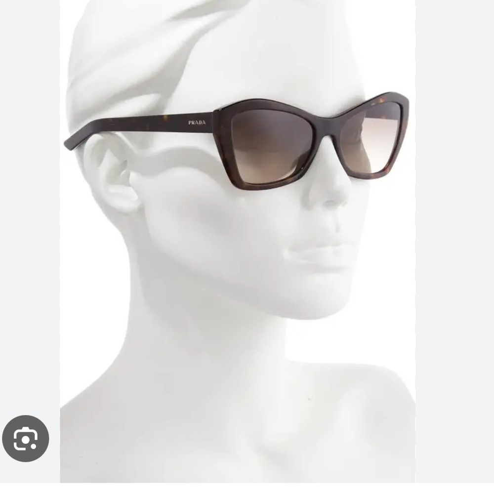 Prada 55mm Gradient Butterfly Sunglasses